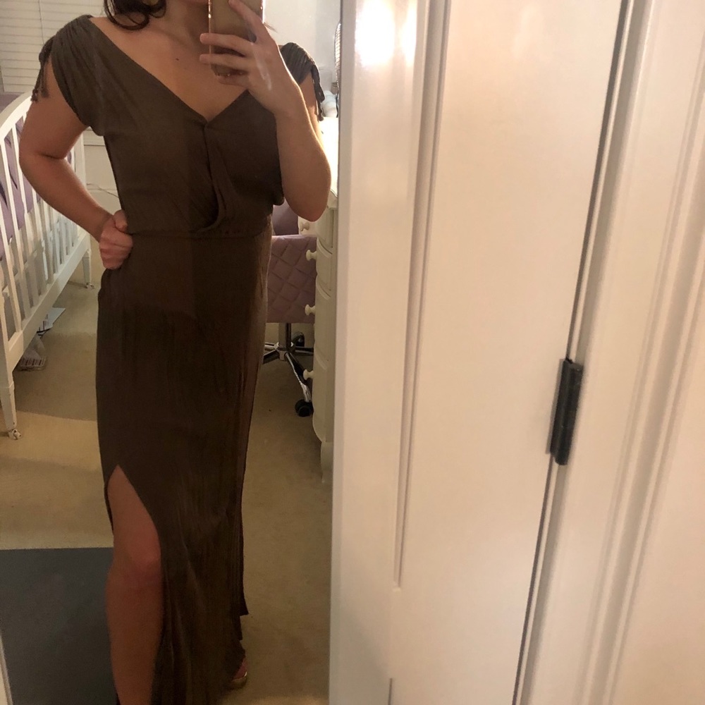 SALE~ AnM Army Green Maxi Dress